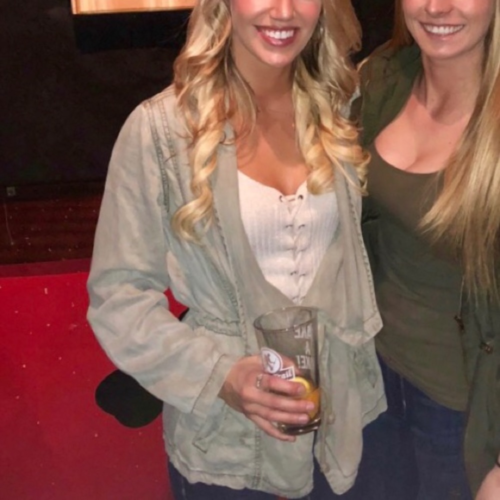 Green max jeans jacket